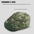 thumbnail image 4 of FUIALDOLG Oak Leaves Pattern Polyester Flat Cap with Comfy, Vintage Adjustable Mens Flat Beret Cap for Driving Golf Walking, 4 of 4