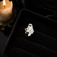 thumbnail image 4 of Mini White Ghost Shaped Halloween Decorative Badge Brooch, Lightweight Cute Spooky Accessory, Lovely Pin Ornament for Clothing Backpack Bag Holiday Party Outfit Matching, 4 of 8