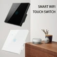 thumbnail image 1 of WiFi Smart Touch Dimmer Switch APP Light Control For Google Nes WiFi Curtain Shutter Switch Panel Timer Smart WiFi Wall Light ​Switch 433Mhz RF Remote, 1 of 9