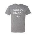 thumbnail image 2 of Wild Bobby,World's Okayest Dad Gift, Father's Day, Men Premium Tri Blend Tees, Premium Heather, Medium, 2 of 3