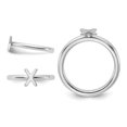 thumbnail image 4 of Sterling Silver Rhodium-Plated Polished  X  Ring, 4 of 4