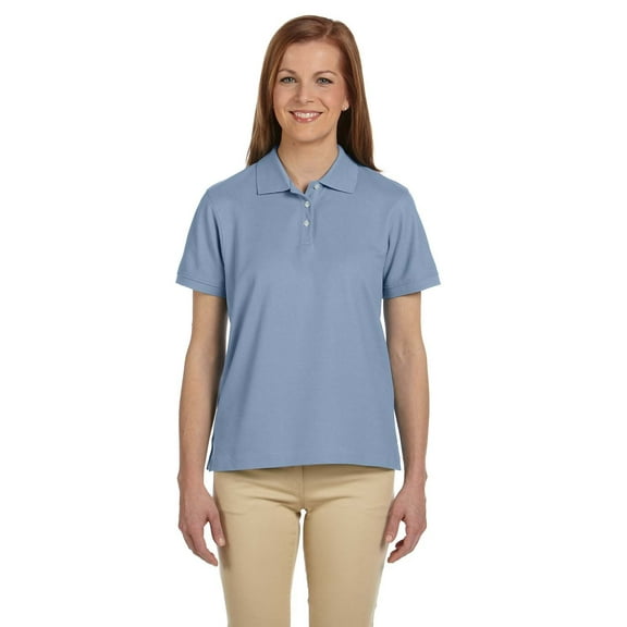 D112W Devon & Jones Ladies' Pima PiquÃ© Short-Sleeve Polo Slate Blue 2XL