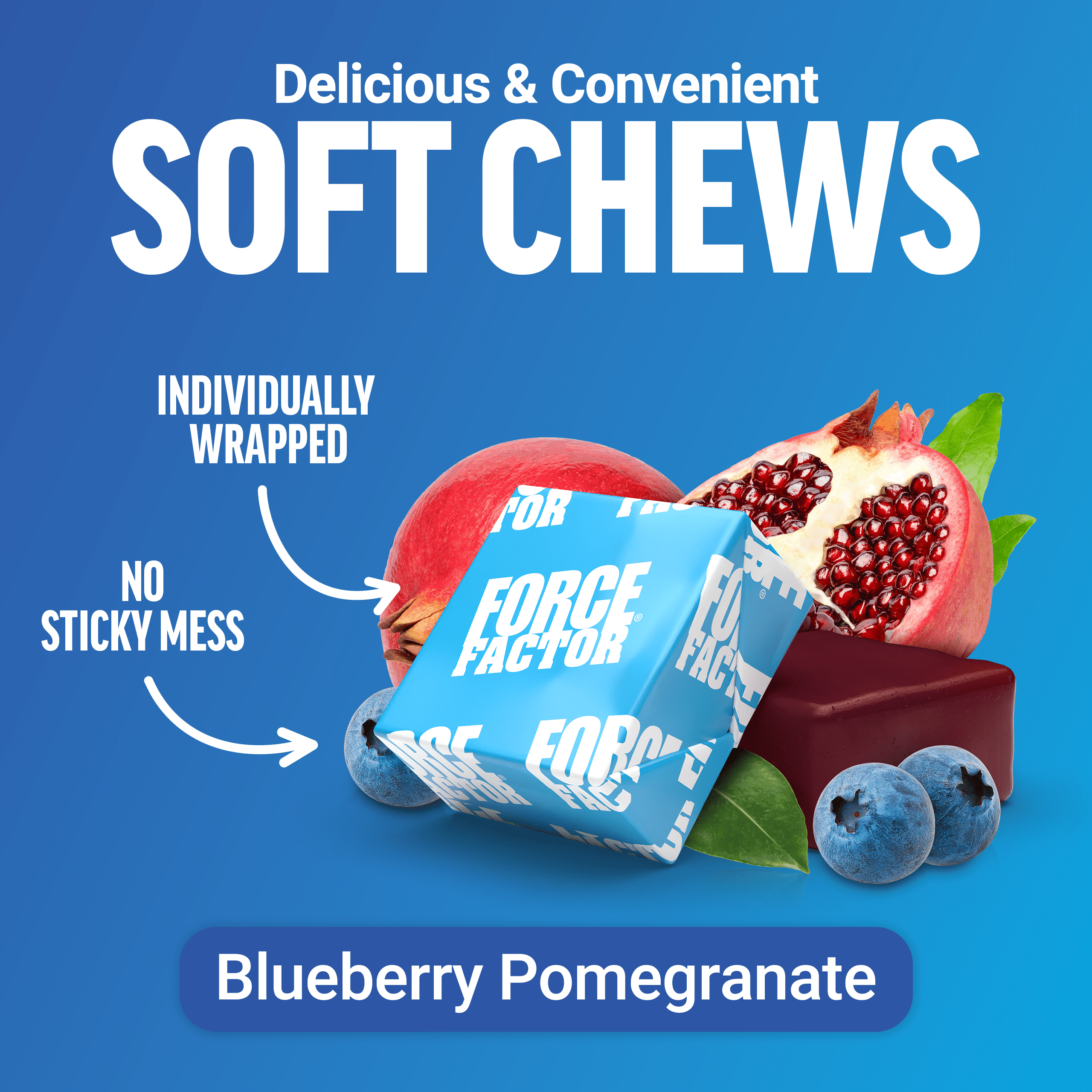 (2 pack) Force Factor Amazing Ashwa Complete Calm Support, KSM-66 Ashwagandha for Stress Relief, Relaxation & Sleep, Blueberry-Pomegranate, 60 Soft Chews