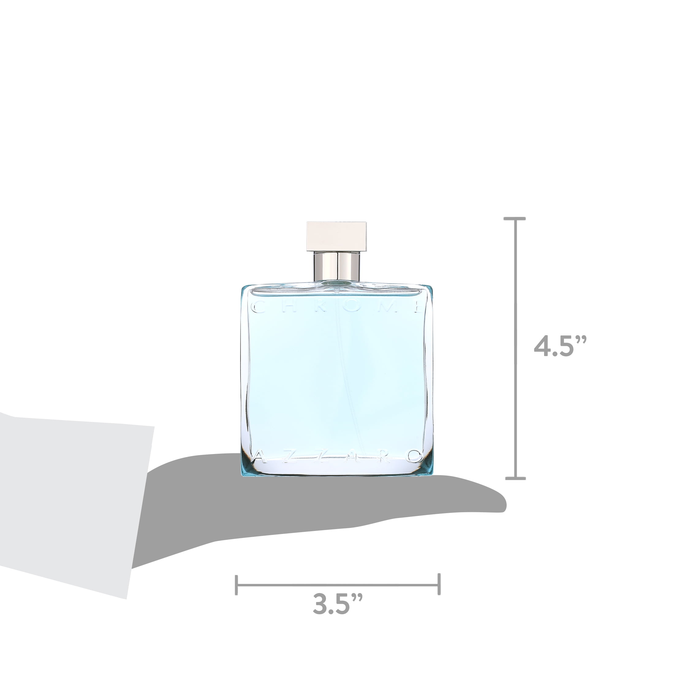 Azzaro Chrome Eau de Toilette, Cologne for Men, 3.4 oz