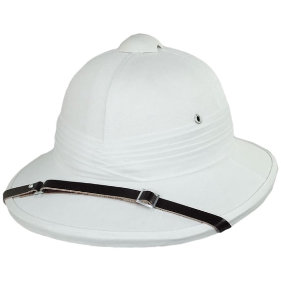 Indian Pith Helmet - ADJUSTABLE - White