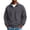 Gray, variant on IAJDKMEK Men's Polo Collar Solid Long Sleeve Fleece Sweatshirt - Full Zip Pullover for Men, Fall Winter Top with Warm Inner,Beige L