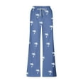 thumbnail image 5 of Pantalones largos para hombre, cintura elástica, transpirables, cómodos, suaves, informales, de playa, de poliéster., 5 of 5