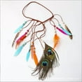 thumbnail image 2 of Feather Headband Accessory Boho Hair Rope Festival Hairpiece For Women Girls, 2 of 6