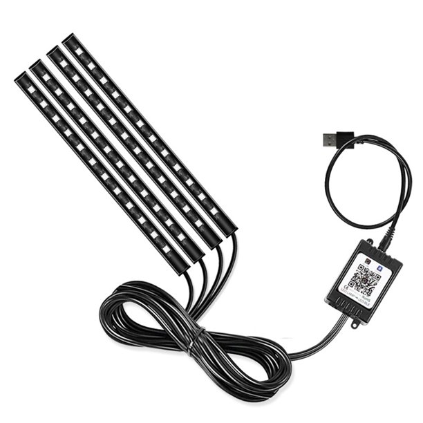 Luces LED RGB para coche yeacher con control de aplicación