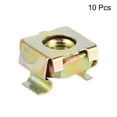 thumbnail image 2 of Unique Bargains M5 Cage Nuts for Server Rack Furniture Carbon Steel Yellow Zinc Plated 10Pcs, 2 of 3