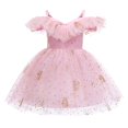 thumbnail image 1 of New Girls One Shoulder Tutu Prom Vestidos de fiesta de noche para bodas Bow Mesh Summer Princess Costume Kids Clothes Birthday Gown3T (Tag 110) Gao Jinjia LED, 1 of 2