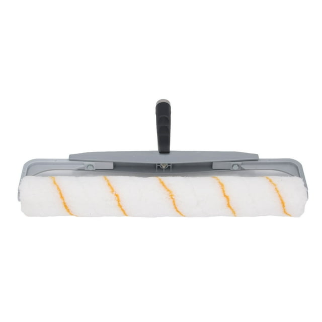 18-Inch Paint Roller Kit - Heavy-Duty Wall & Ceiling Painting Tool Set with 1/2 Inch Bristle Roller Cover, Detachable End Cap, Compatible with Water/Oil-Based Paints, Reusable & Efficient for