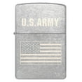 thumbnail image 2 of Zippo U.S. Army US Flag Laser Engrave Street Chrome Pocket Lighter, 2 of 6
