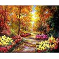 thumbnail image 1 of Kits grandes de pintura de diamante 5D para adultos, taladro completo de 20x16 pulgadas, bordado de cristal, punto de cruz, decoración de la pared del hogar, parque rural, paisaje en flor Pa, 1 of 1