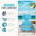 thumbnail image 4 of Ostrich la Chaise de Plage Portable de Luxe pour Randonneur avec Sac Isotherme, Bleu Pâle, 4 of 13