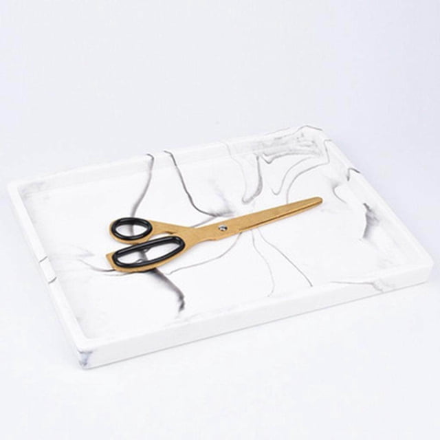 thinsony Decorative Tray Accessories Display for Home Toilet Kitchen