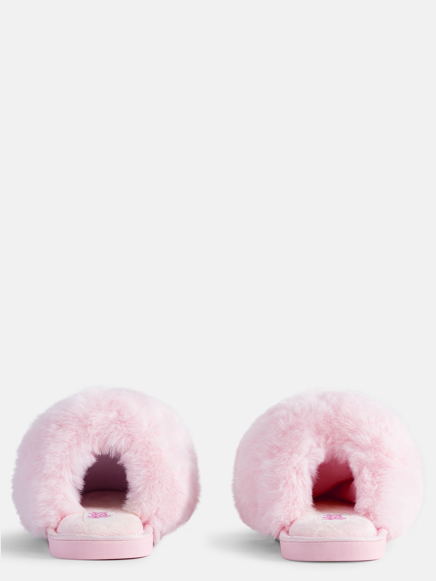 Wonder Nation Toddler, Little & Big Girls Faux Fur Puff Slippers
