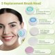 thumbnail image 5 of Cepillo de limpieza facial eléctrico, cepillo facial resistente al agua IPX7 recargable con 3 modos, 5 cabezales de cepillo para exfoliar, masajear y mezclar maquillaje Namotu CZMY-ZH11, 5 of 7