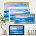 thumbnail image 4 of Designart 'Blue Waves Breaking At The Beach Landscape II' Nautical & Coastal Framed Art Print, 4 of 4