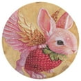 thumbnail image 3 of Easter Bunnies Rabbits Round Rugs -Washable Non-Slip Small Round Area Rug Throw Soft Circle Rugs for Bedroom, Modern Print Indoor Carpet for Entryway Sofa Living Room, 3 of 7