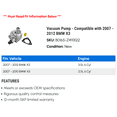thumbnail image 2 of Vacuum Pump - Compatible with 2007 - 2012 BMW X3 2008 2009 2010 2011, 2 of 2