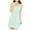Green, variant on HomeGardon Nightgowns for Women,Women's Sleepwear,Fashion Women Solid Color Round Neck with Chest Cushion Short Nightgown,S-XXXL