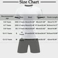 thumbnail image 3 of CYRBOKO Boy's Athletic Outfit Sets, Breathable Quick-dry Elastic Waist Short Sleeve Top and Shorts Sets Red Size 6-7 T, 3 of 4