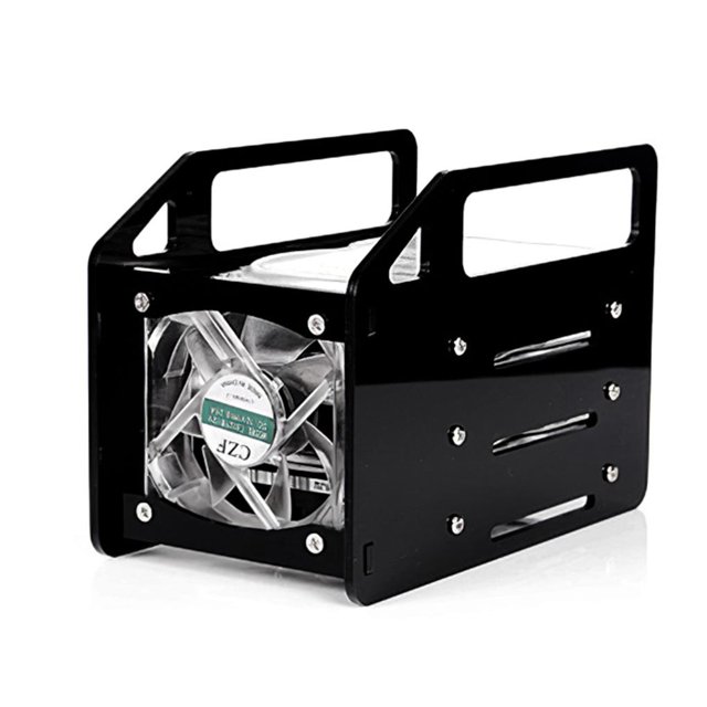 Matsuzay Estante para disco duro acrílico transparente DIY hermoso organizador de estante de almacenamiento para 2,5 pulgadas/3,5 pulgadas SSD HDD Juegos de teclado y mouse para computadora No.1