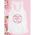 thumbnail image 3 of Mothers Day Bold Garland Racerback Tank Women -Image by Shutterstock, Female Large, 3 of 4