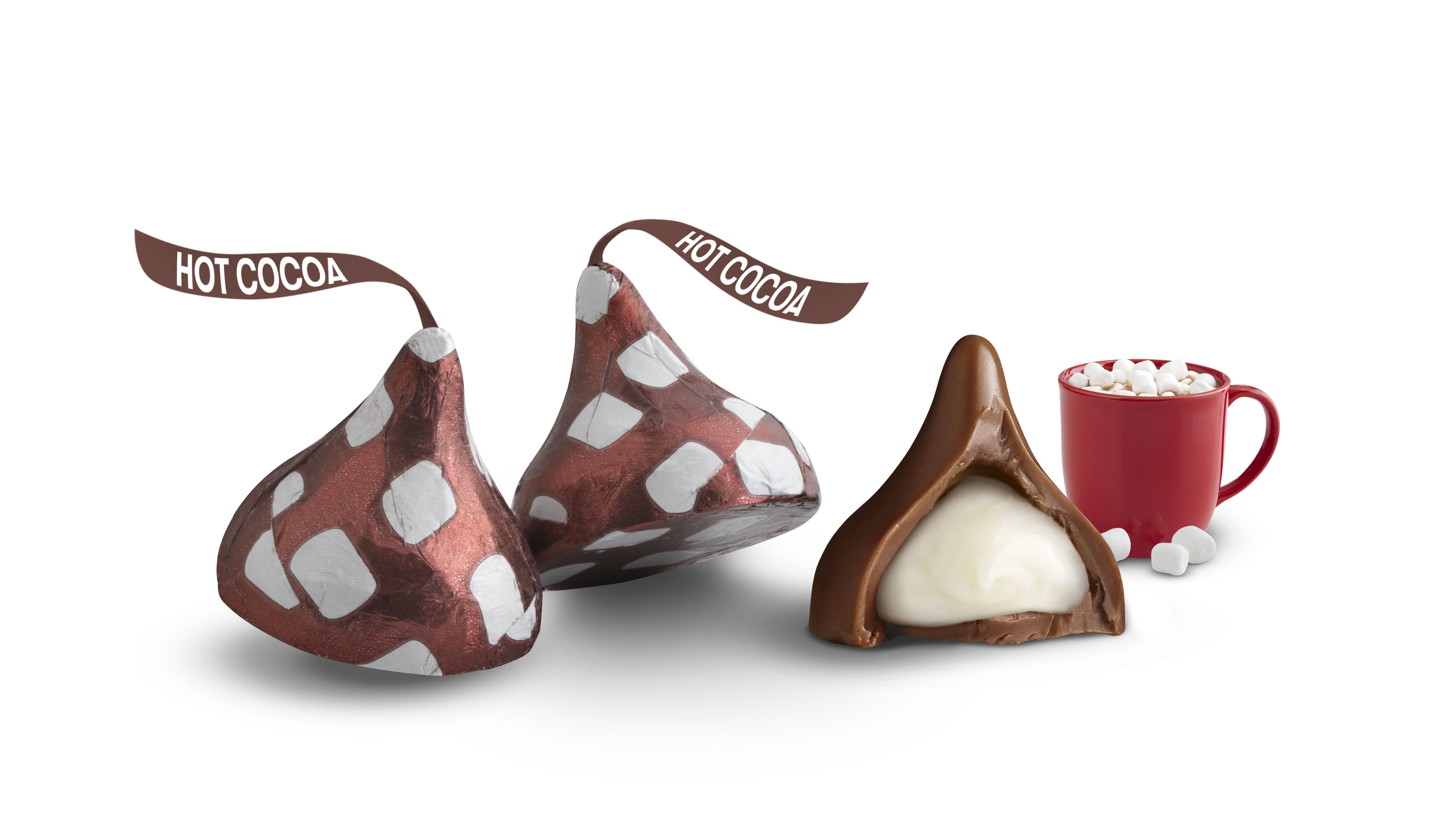 Hershey's Kisses Hot Cocoa Chocolate Candy, Holiday Bag, 10 Oz. - image 3 of 6