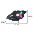 thumbnail image 3 of Uandlove Bluetooth Headset Gaming,Bluetooth 5.3 RGB Cool Lighting Intelligent Voice Motorcycle Helmet Bluetooth Earphones Black, 3 of 9