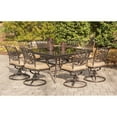 thumbnail image 3 of Hanover Traditions 9-Piece Aluminum Outdoor Dining Set, Natural Oat, 3 of 11