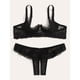 thumbnail image 3 of Lencería sexual de gran tamaño, ropa interior sexy con sujetador, lencería sexual pura, conjunto de pecho pequeño, 3 of 6