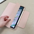 thumbnail image 2 of ELEHOLD Premium Tri-Fold Magnetic Tablet Case For Apple iPad 11th(A16) 2025/ 10th Gen 2022 with Pencil Holder, Adjustable Stand Magnetic Detachable Shockproof Back Cover ,Pink, 2 of 9