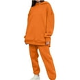 thumbnail image 2 of Usmixi Womens Sweatsuits Set Oversized Hoodies Lounge Sets for Women Casual Hooded Sweatshirt and Jogger Sweatpant Tracksuits Sets with Pocket Ladies Sports 2 Piece Outfits Deals on Sale, 2 of 5