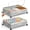 Grey, variant on 80L Under Bed Storage with Wheels, 2 Pack Under Bed Storage Containers with Lids for Clothes, Shoes and Blankets, Metal Rolling Underbed Storage Drawers for Bedrooms and Dorms, Black