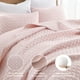 thumbnail image 3 of Colcha HORIMOTE HOME King Size de microfibra rosa claro, 3 of 7