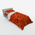 thumbnail image 3 of Ambesonne Orange Bedding Set 4 Pcs, Poppy Flower Romance, Queen, Burnt Orange Yellow, 3 of 3