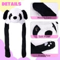 thumbnail image 5 of Animal Hat Plush with Ears Moving Jumping Movable Panda Ears Hat Dress Up Halloween Christmas Cosplay Party for Kids, 5 of 5