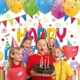 thumbnail image 2 of Happy Birthday Groovy Banner Backdrop Sign for Girls Boys,Happy Birthday Decorations Backdrop,Birthday Party Supplies Photo Background for Children, 2 of 6