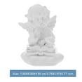 thumbnail image 2 of Figurine d'Ange Blanche Adorable Chérubins Statue Décorative en Résine Sculpture d'Ange, 2 of 9