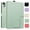 Green, variant on Allytechgroup Case for iPad (A16) 11th/10th Generation Case 2025/2022, Slim Lightweight Shell PU Leather Shockproof Protective Cover with Auto Sleep/Wake & Credit Card Slot for Women Girls, White