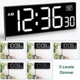 thumbnail image 4 of Reloj de pared digital Soobest con pantalla LED de 10 pulgadas con segundos, 4 of 7
