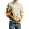 thumbnail image 5 of Autumn Harvest Pumpkins Sunflowers 3D Print Hoodie Men Women Autumn Thin Pullover Sweatshirt Vintage Streetwear Tops, 5 of 6