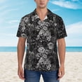 thumbnail image 4 of Daiia Rose Flowers Hawaiian Shirt for Men Gentle Cotton Regular Short Sleeve Casual-XX-Large, 4 of 9