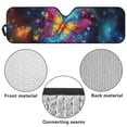 thumbnail image 6 of HUIACONG Colorful Galaxy Butterfly Sunshade Sun Shade Windshield Heat Shield Sun Visor Mat Compatible with Jeep Wrangler Rubicon Sahara TJ JK JKU 2 Door & 4 Door, 6 of 6