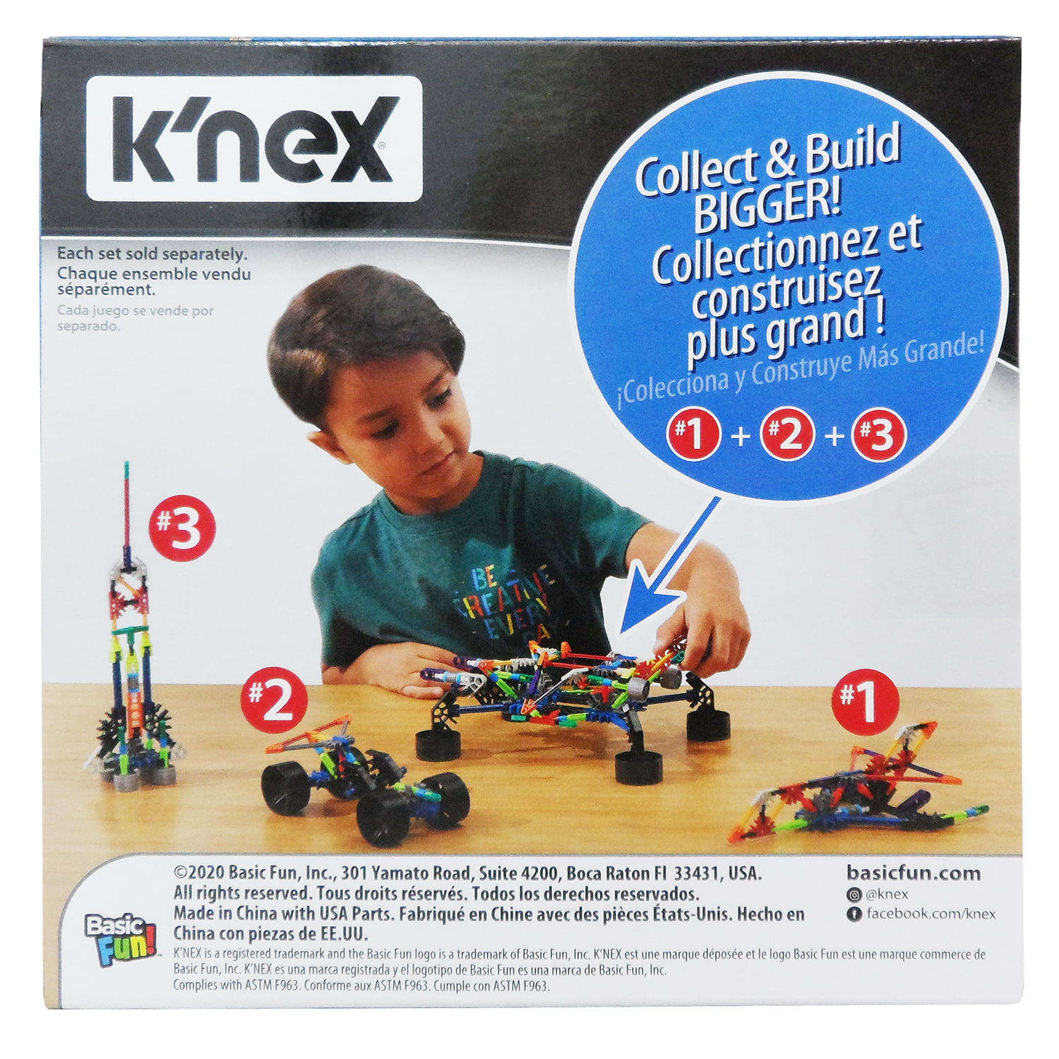 Multicolor K'Nex 17022 Imagine Set Jumbo Jet Construction-60 Pieces-Ages 5-10 Construction Toy