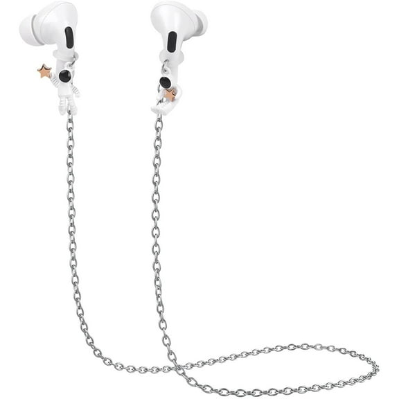 Stainless Steel Earphone Chain - Anti-Lost Design, Lightweight and Durable, Compatible with AirPods and Wireless Earbuds, Suitable for Sports and Daily Use