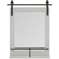 thumbnail image 3 of FirsTime & Co. Gray Ingram Barn Door Wall Mirror With Shelf, Farmhouse, Rectangular, 19.75 x 4.5 x 24.75 in, 3 of 5
