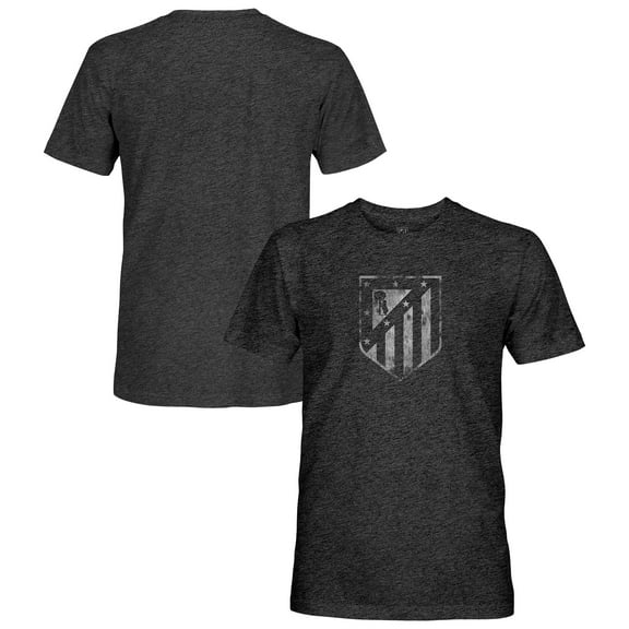 Men's-1863FC Black Atletico de Madrid Vintage Tri-Blend Short Sleeve T-Shirt